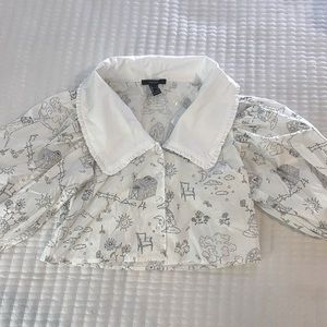 Forever 21 Graphic Blouse